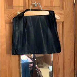 Pleather mini skirt